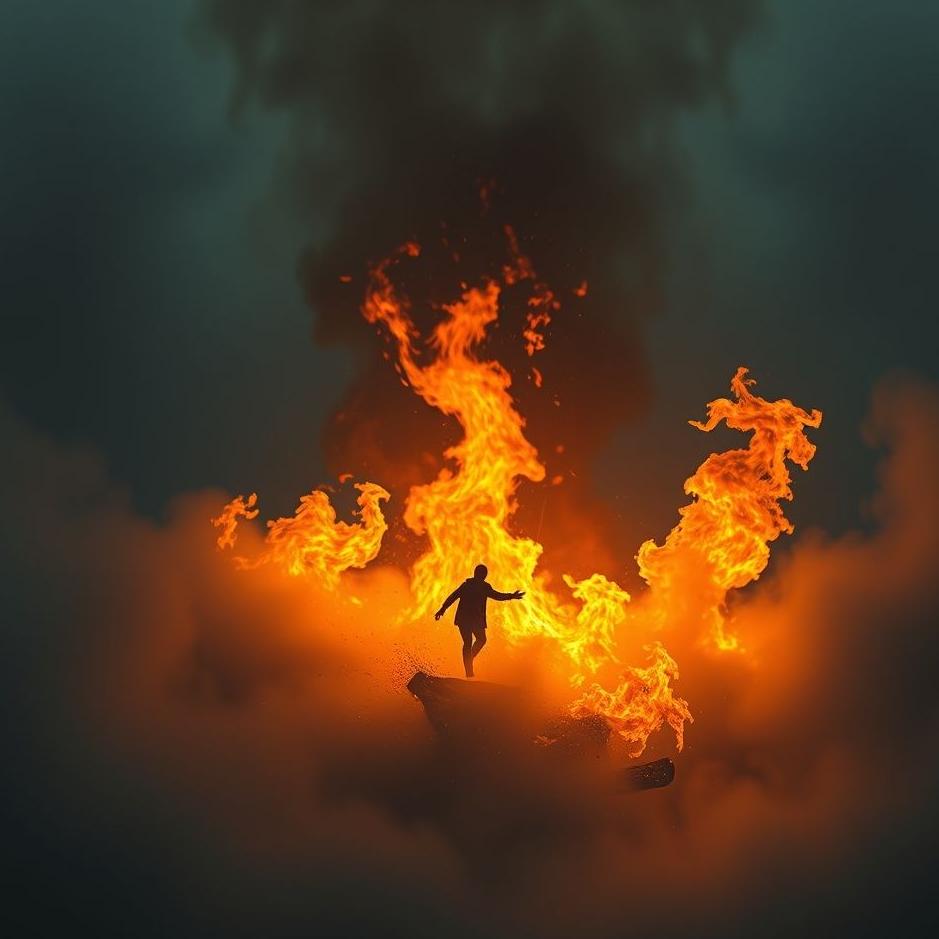 Dream : Being caught between two fires in a dream