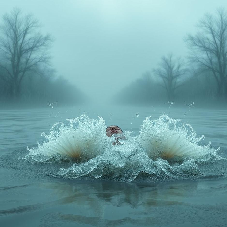 Dream : Being caught in a flood in a dream