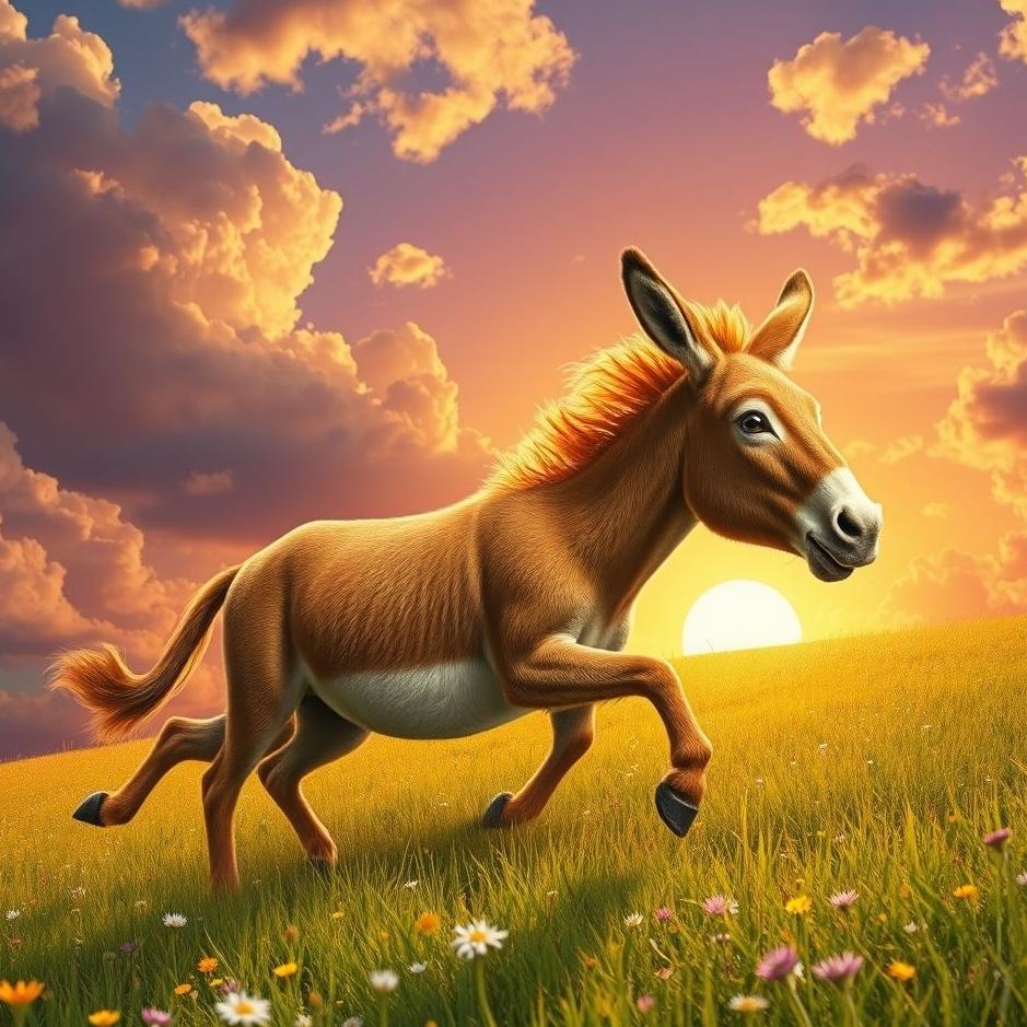 Dream : Being chased by a donkey in a dream