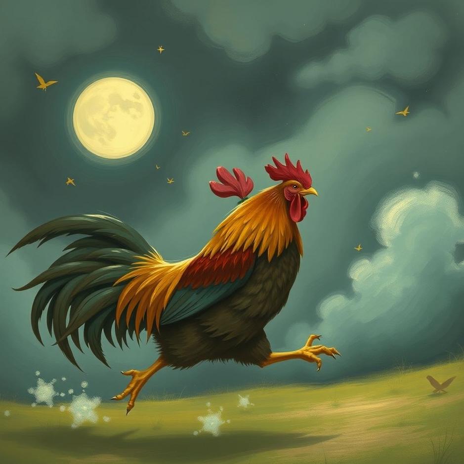 Dream : Being chased by a rooster in a dream