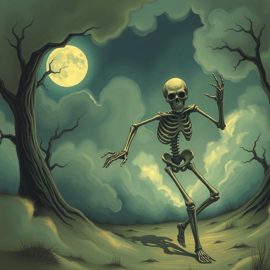 Dream : Being chased by a skeleton in a dream