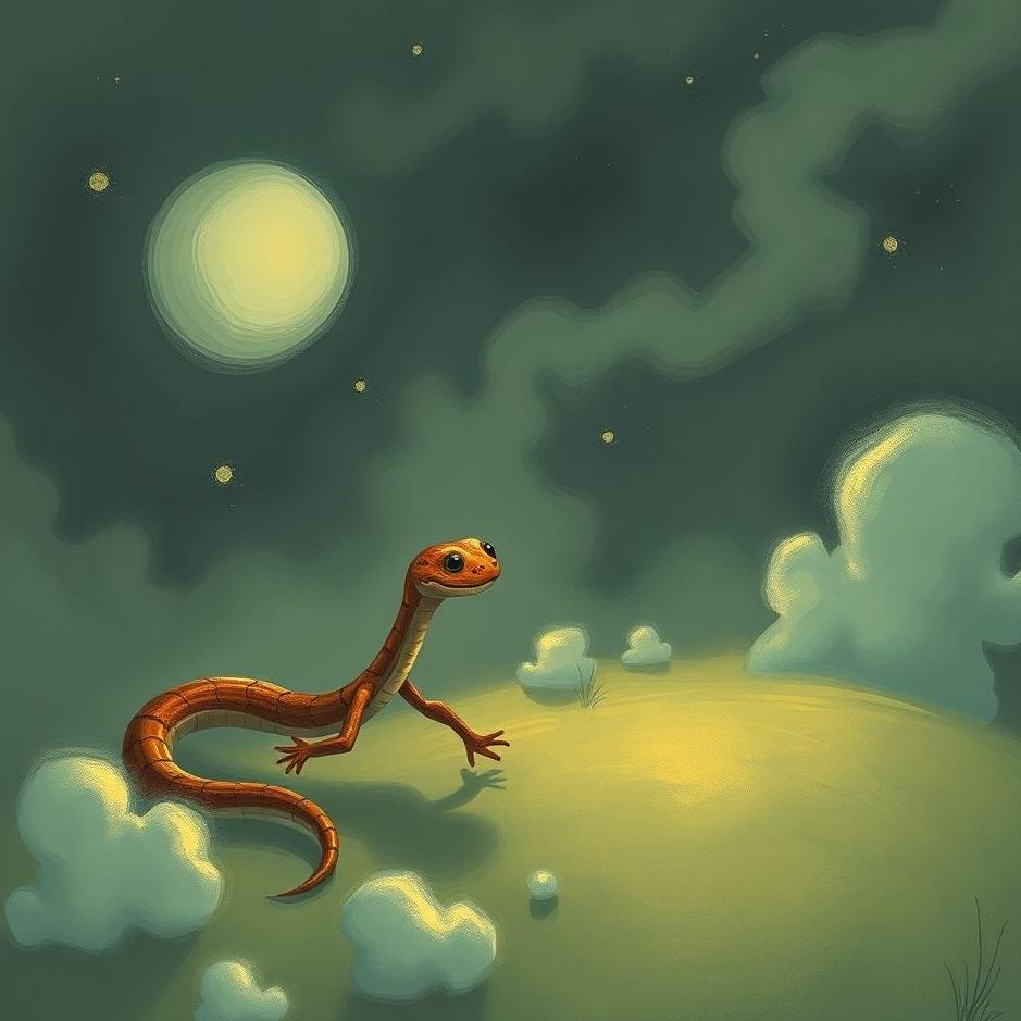 Dream : Being chased by a small snake in a dream