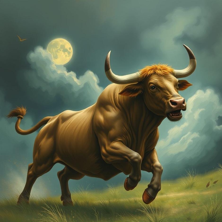 Dream : Being chased by an angry bull in a dream