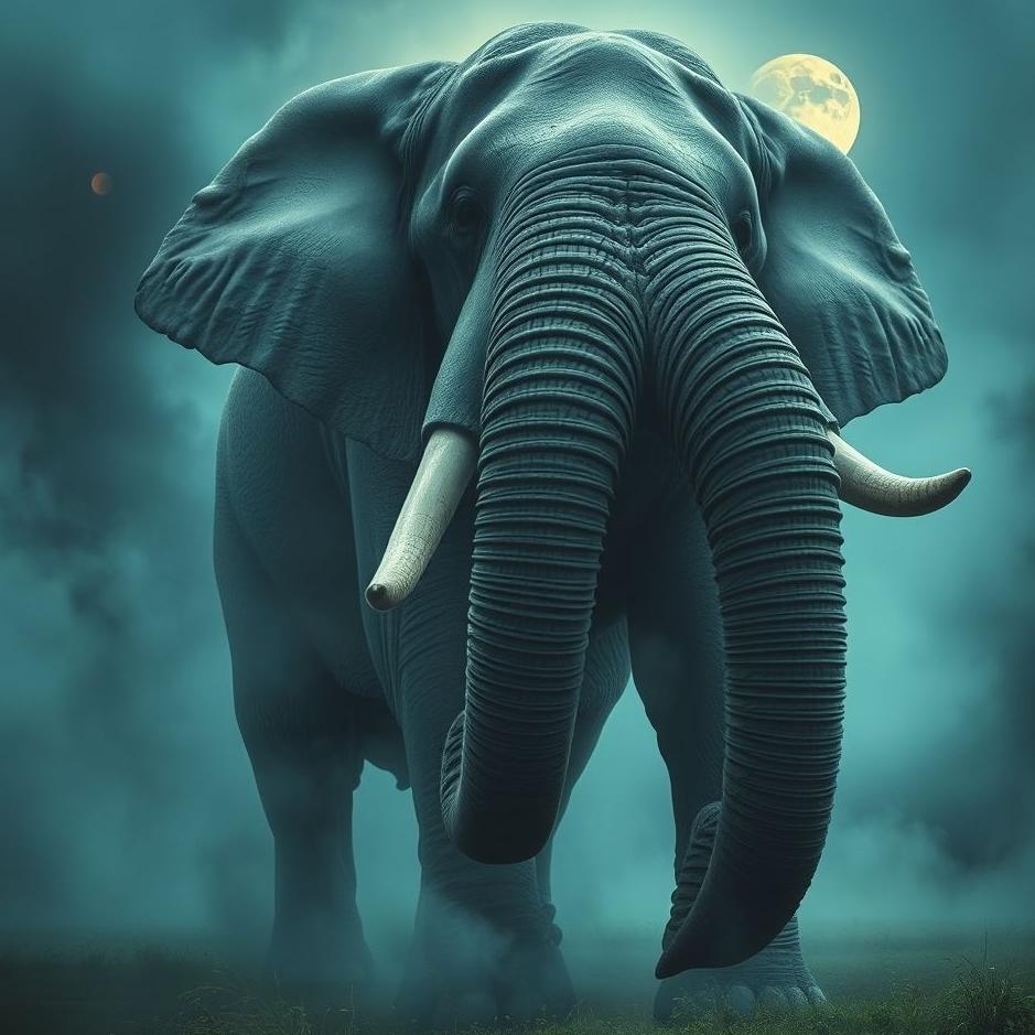 Dream : Being crushed by an elephant in a dream