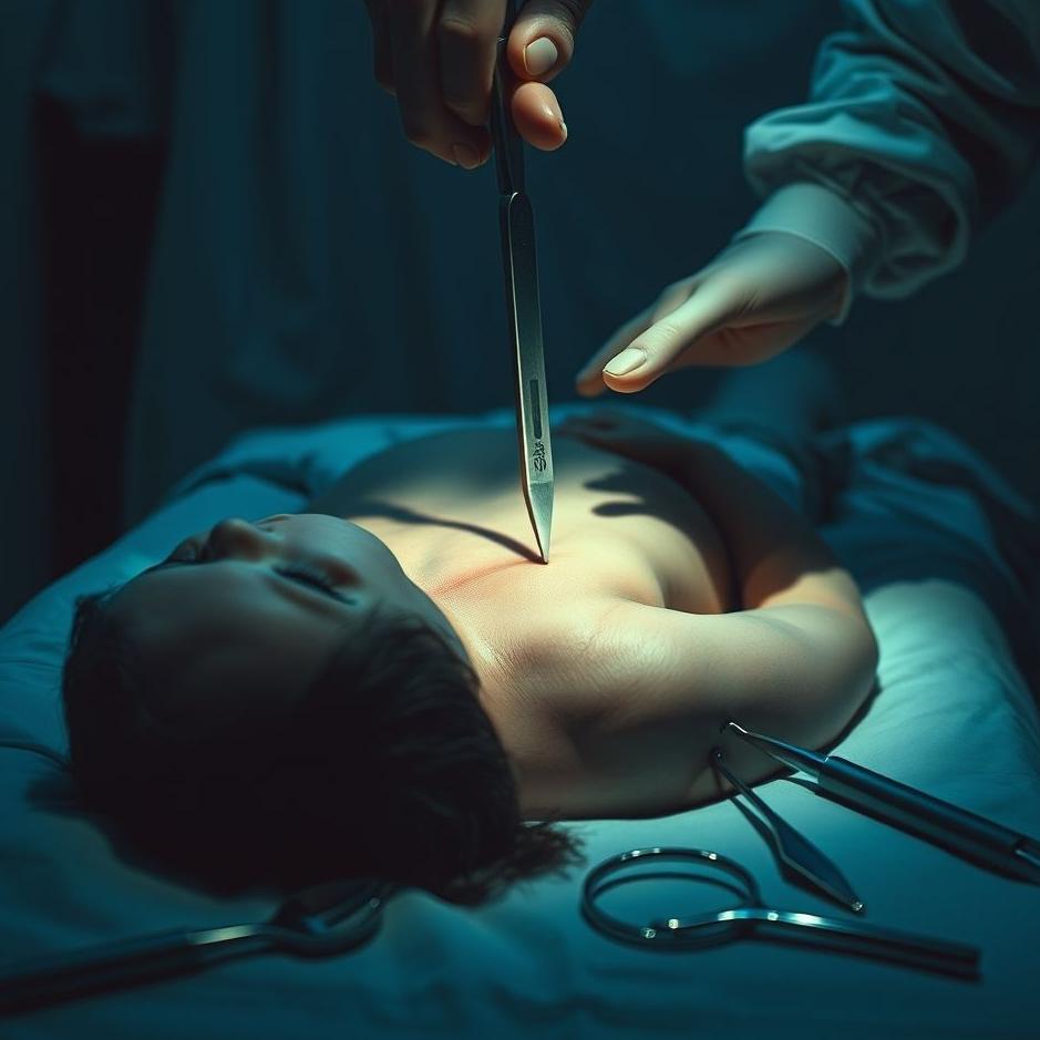 Dream : Being cut with a scalpel in a dream