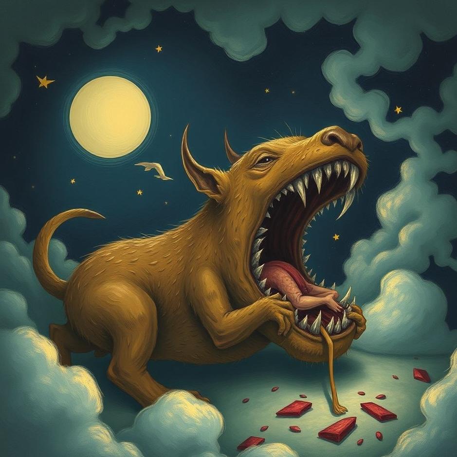 Dream : Being eaten by an animal in a dream