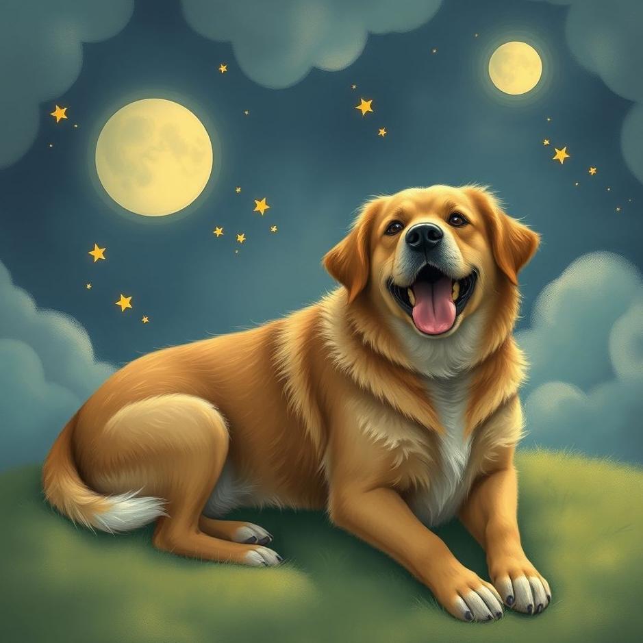 Dream : Being friends with a dog in a dream