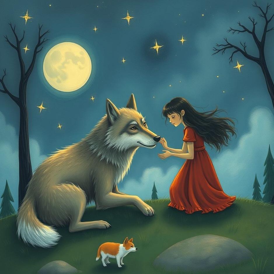 Dream : Being friends with a wolf in a dream