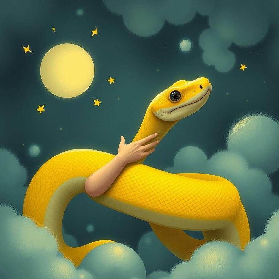 Dream : Being friends with a yellow snake in a dream