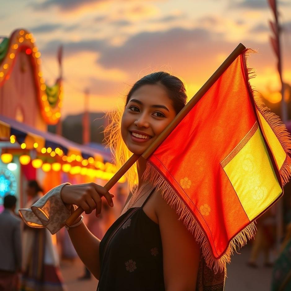 Dream : Being gifted a flag 