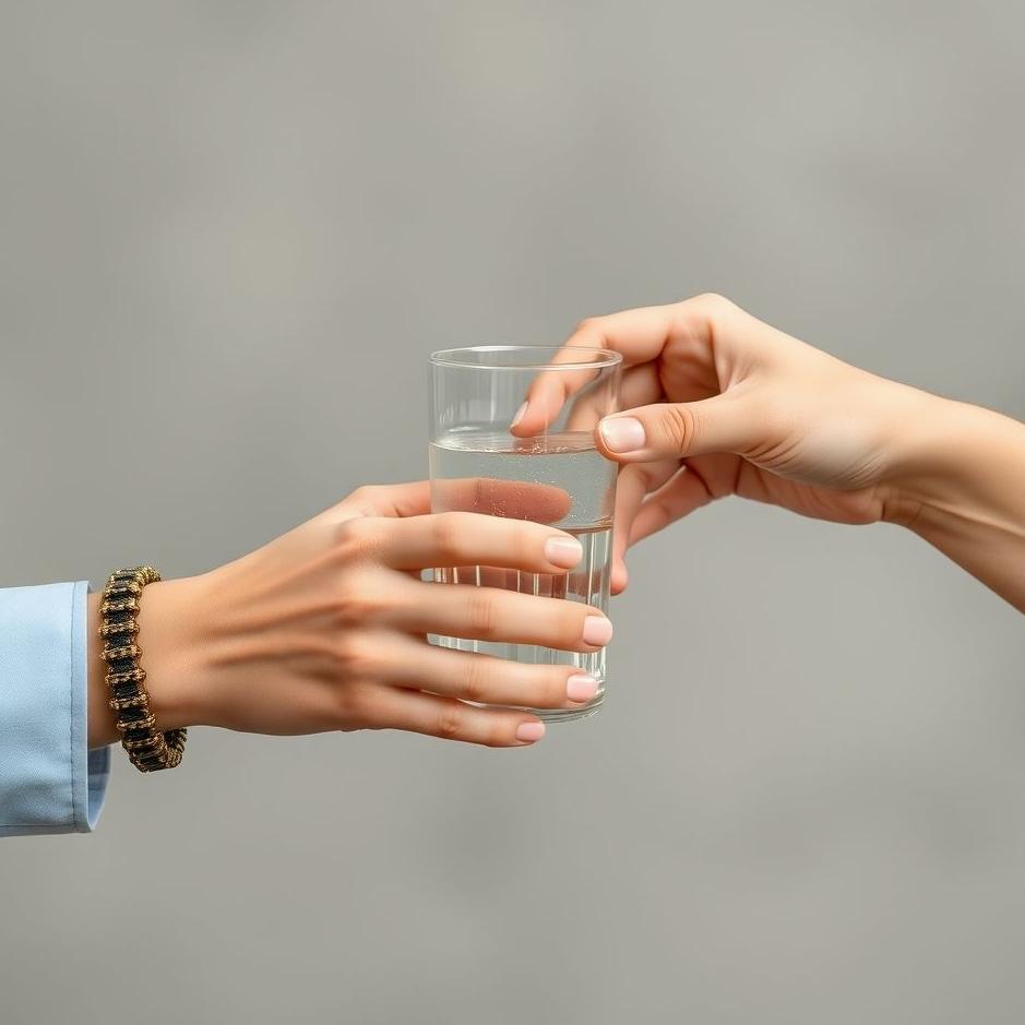 Dream : Being given a glass of water 