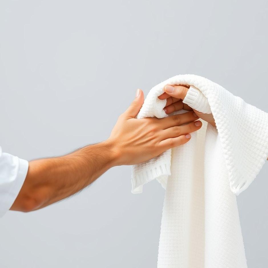 Dream : Being given a white towel 