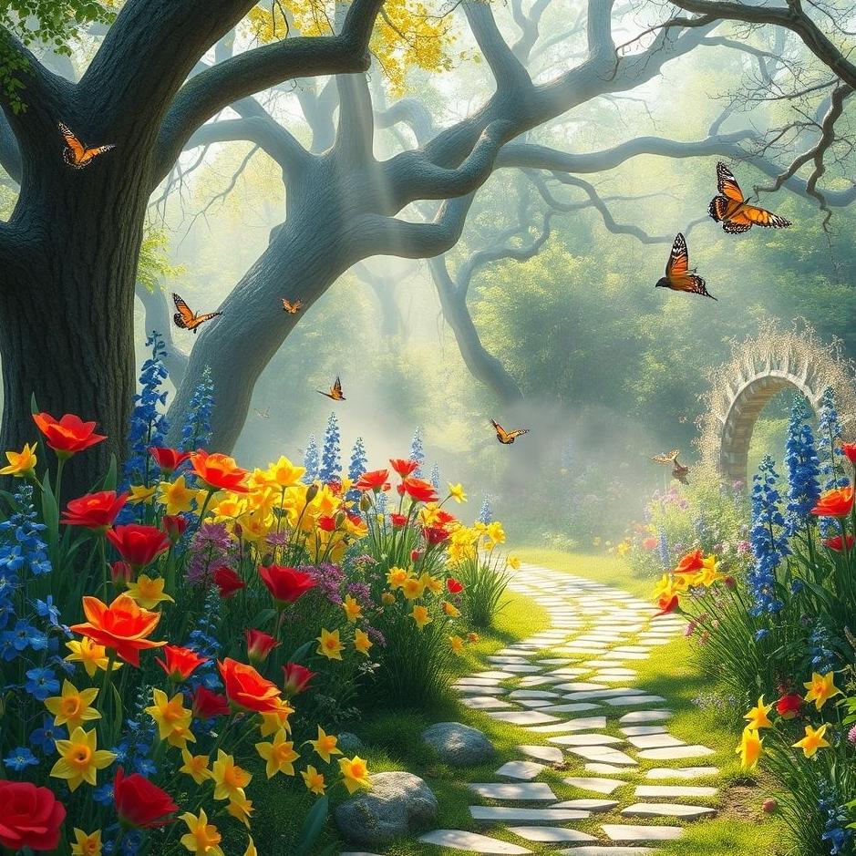 Dream : Being in a beautiful garden in a dream