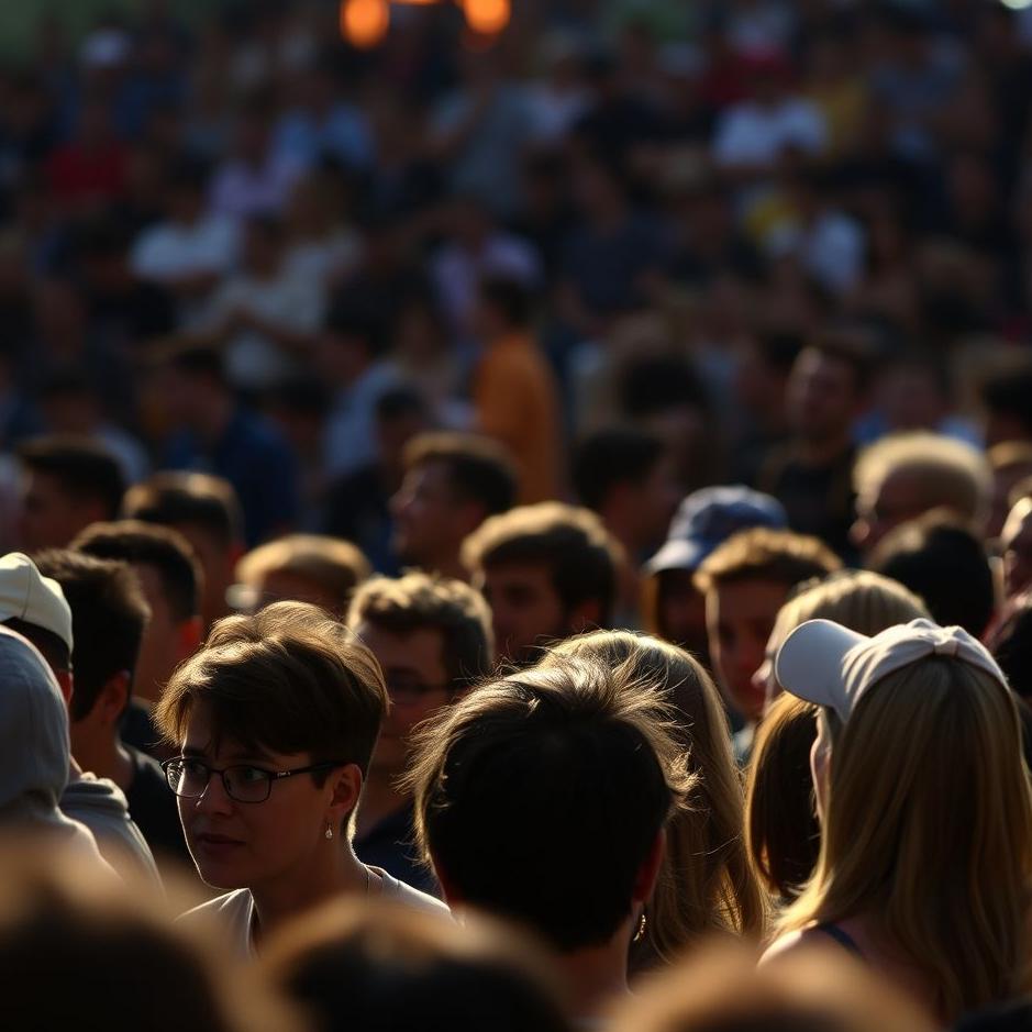 Dream : Being in a crowd 