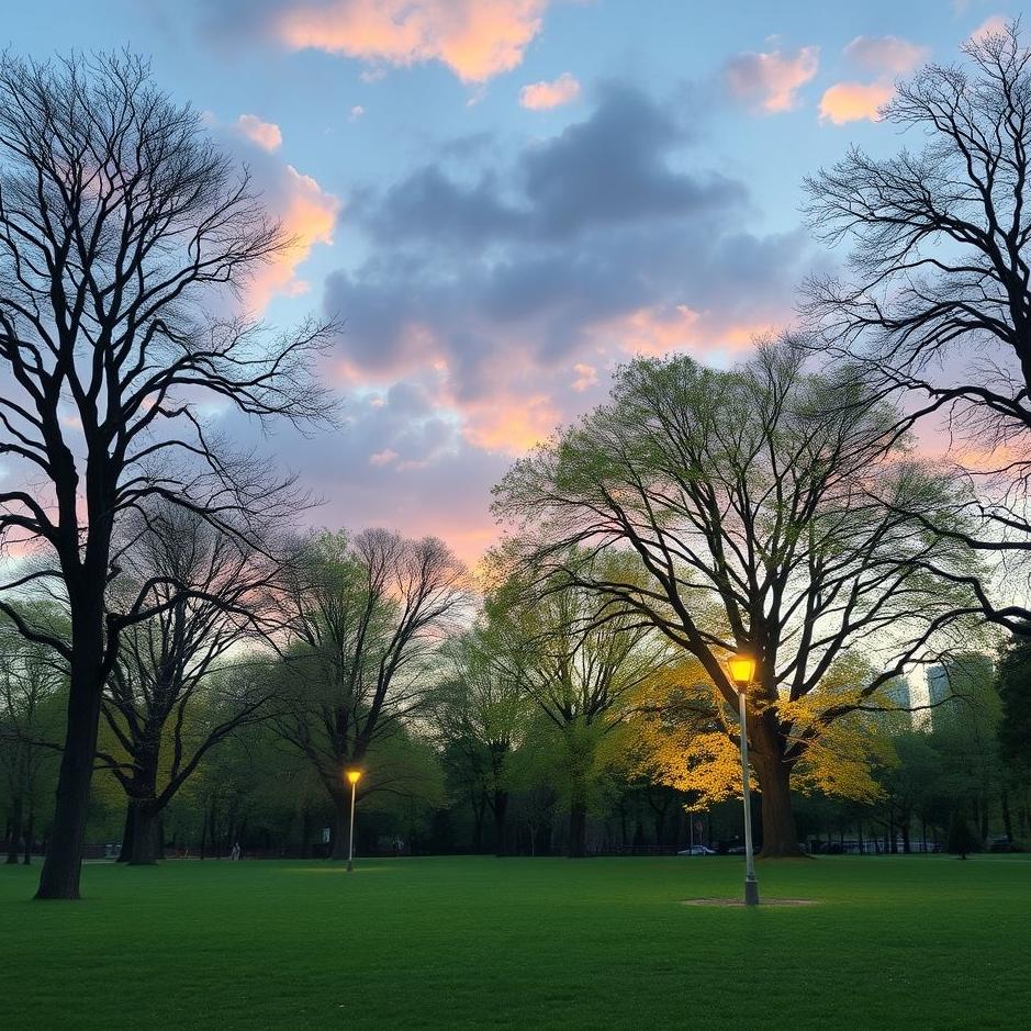 Dream : Being in a park in a dream