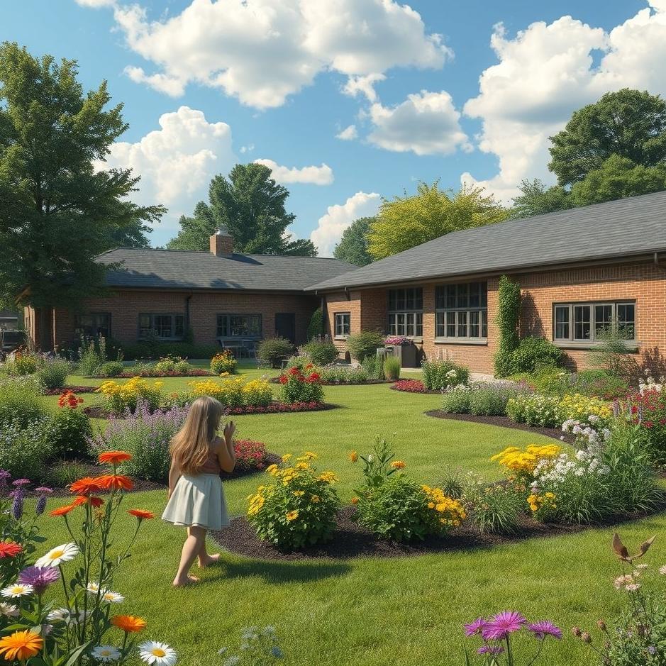 Dream : Being in a school garden in a dream