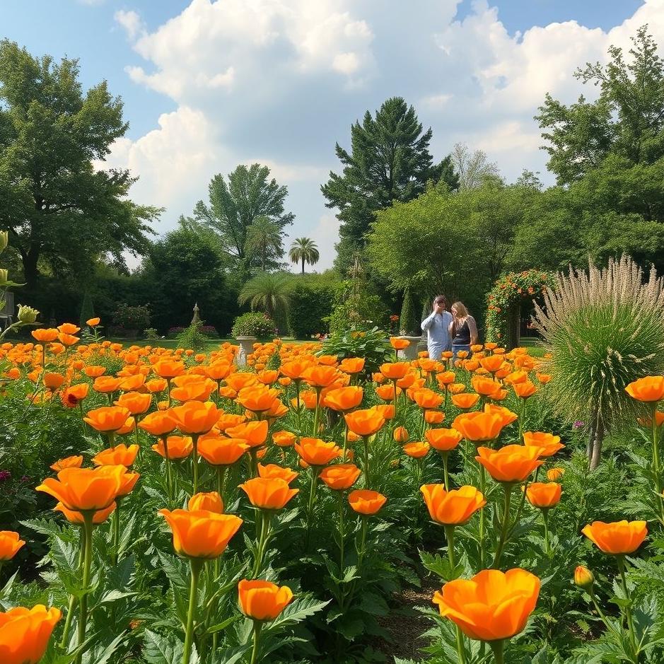 Dream : Being in an orange garden in a dream