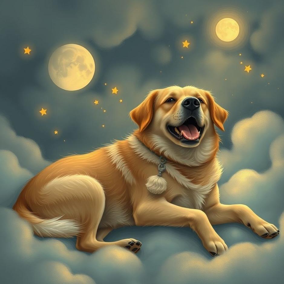 Dream : Being loved by a dog in a dream