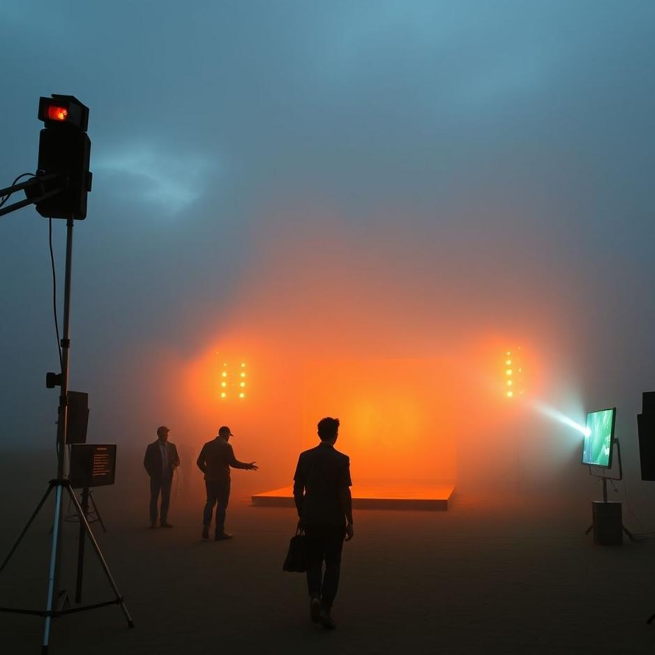 Dream : Being on a movie set in a dream