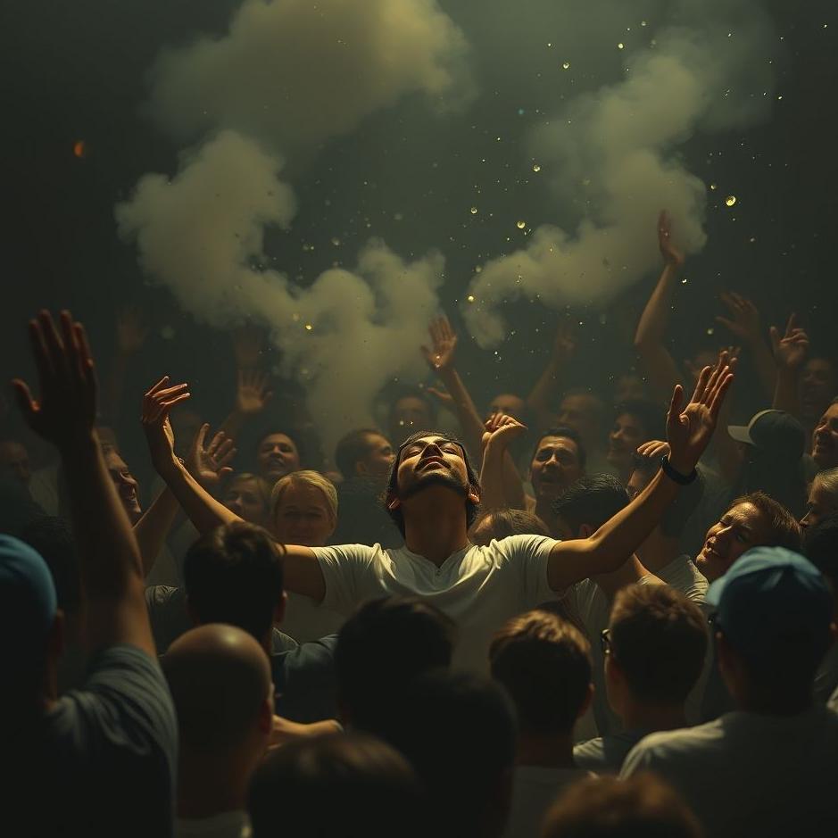 Dream : Being overwhelmed by the crowd in a dream