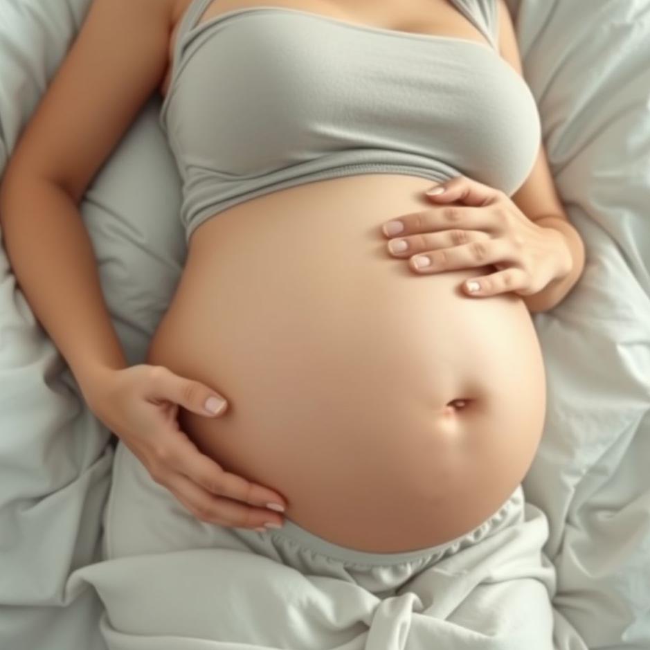 Dream : Being pregnant with a big belly in a dream