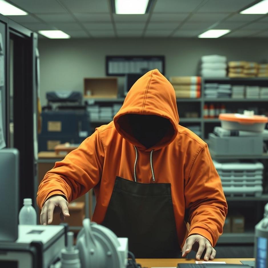 Dream : Being robbed from a workplace