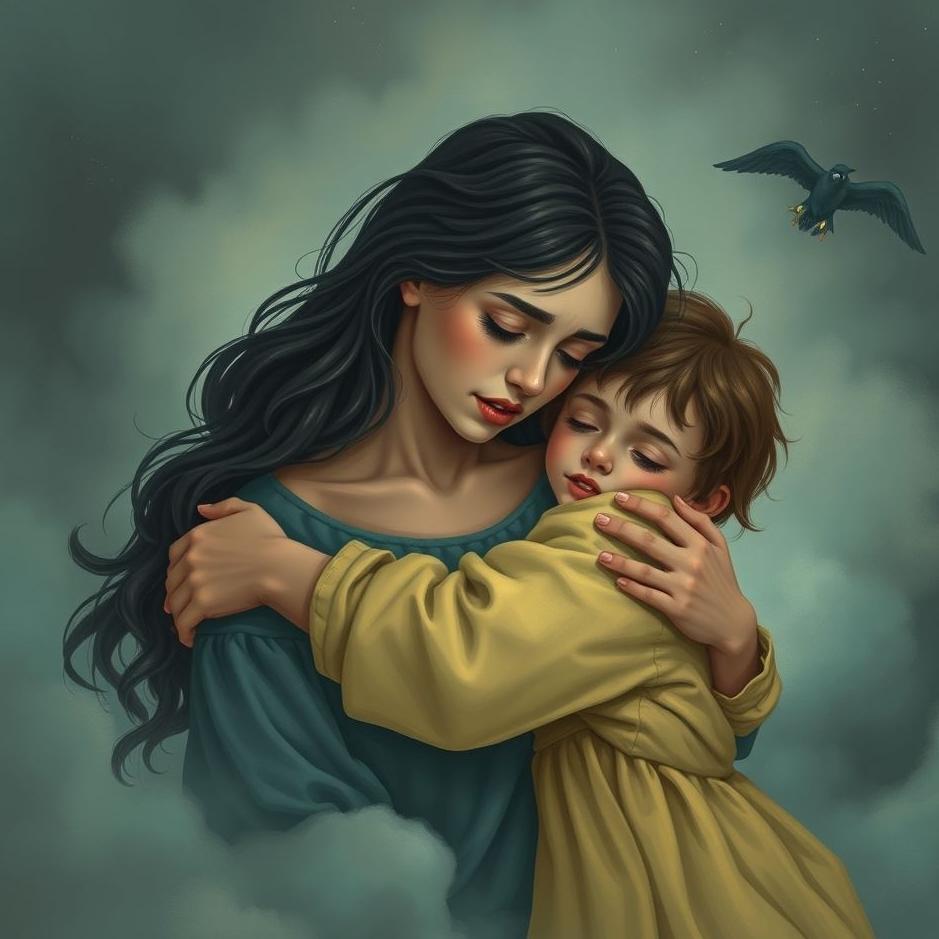 Dream : Being scared and hug your mother in a dream