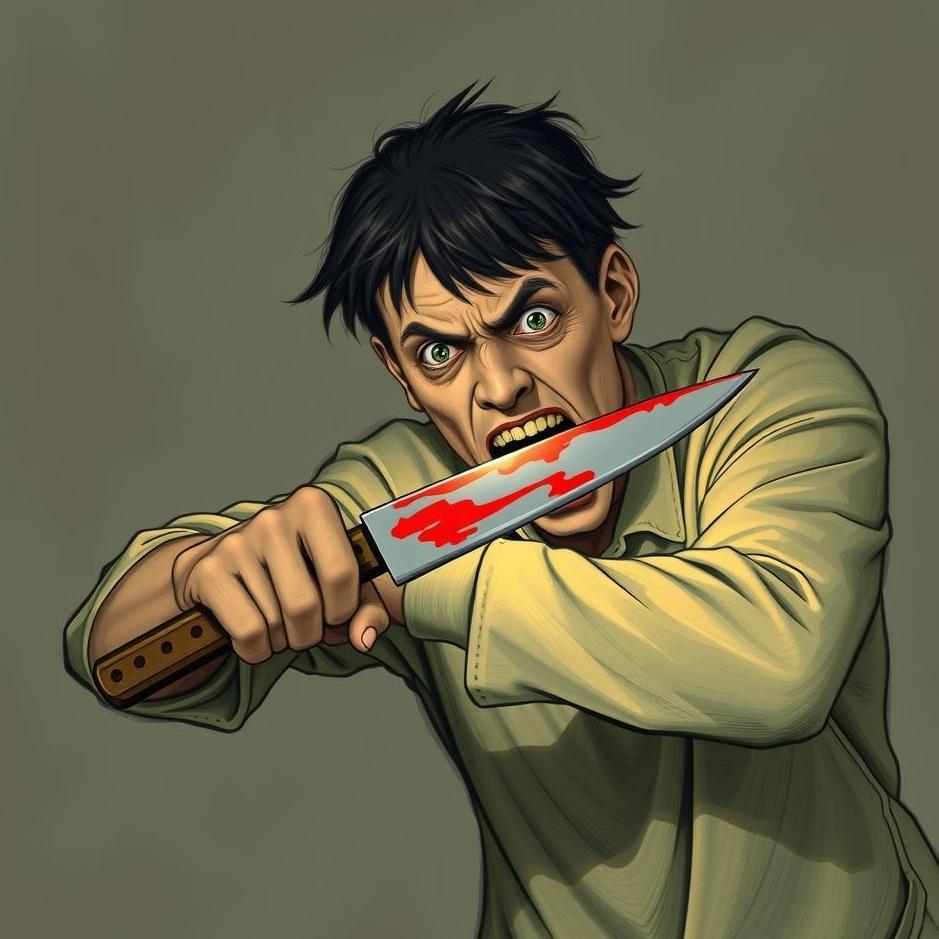 Dream : Being scared with a knife 