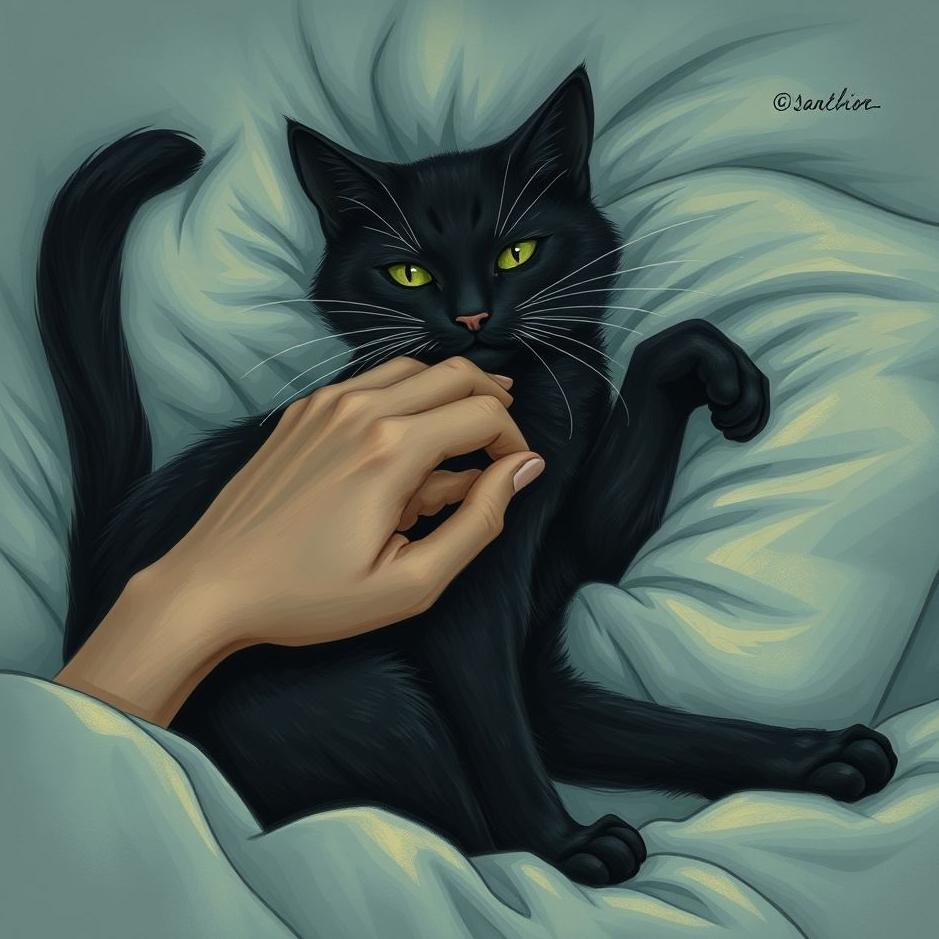 Dream : Being scratched by a black cat in a dream