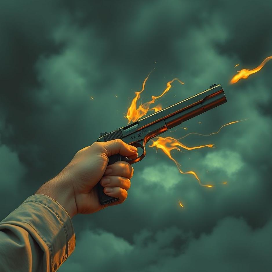 Dream : Being shot with one's own gun in a dream