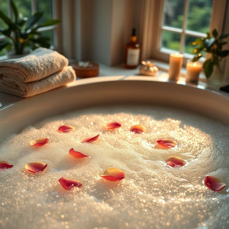 Dream : Being sparkling in a bath