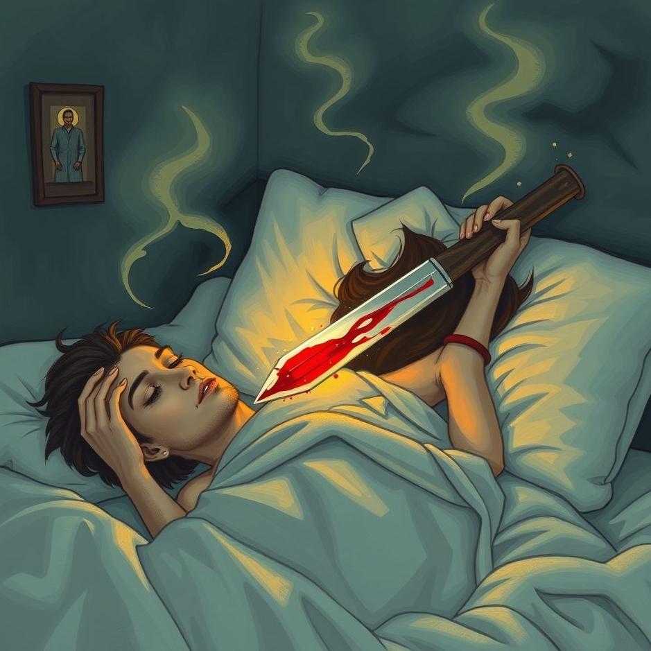 Dream : Being stabbed by her husband in a dream