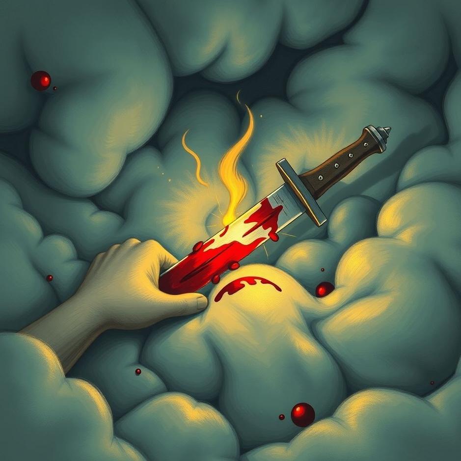 Dream : Being stabbed without blood in a dream