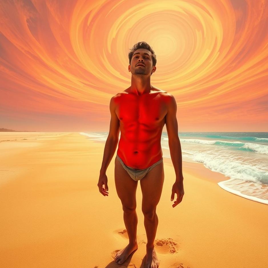 Dream : Being sunburnt in a dream