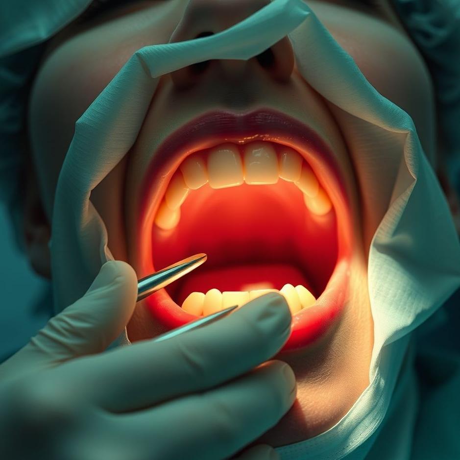Dream : Being surgery from the mouth in the dream