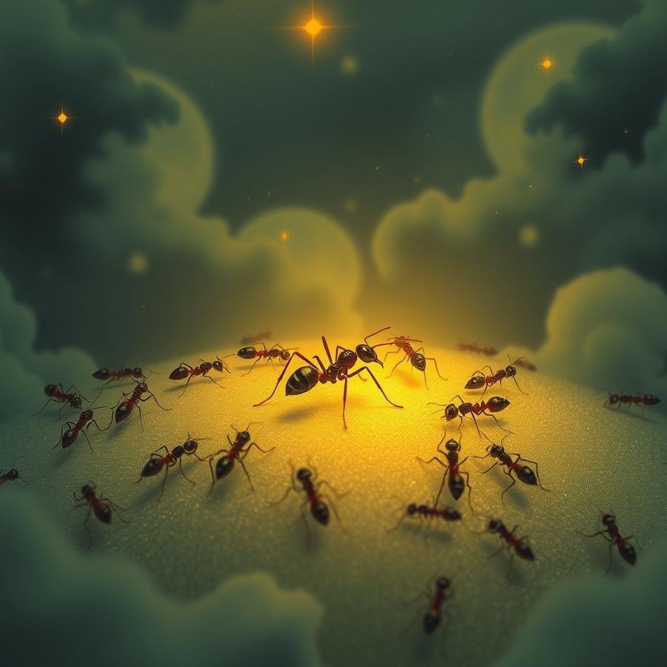Dream : Being surrounded by ants in a dream