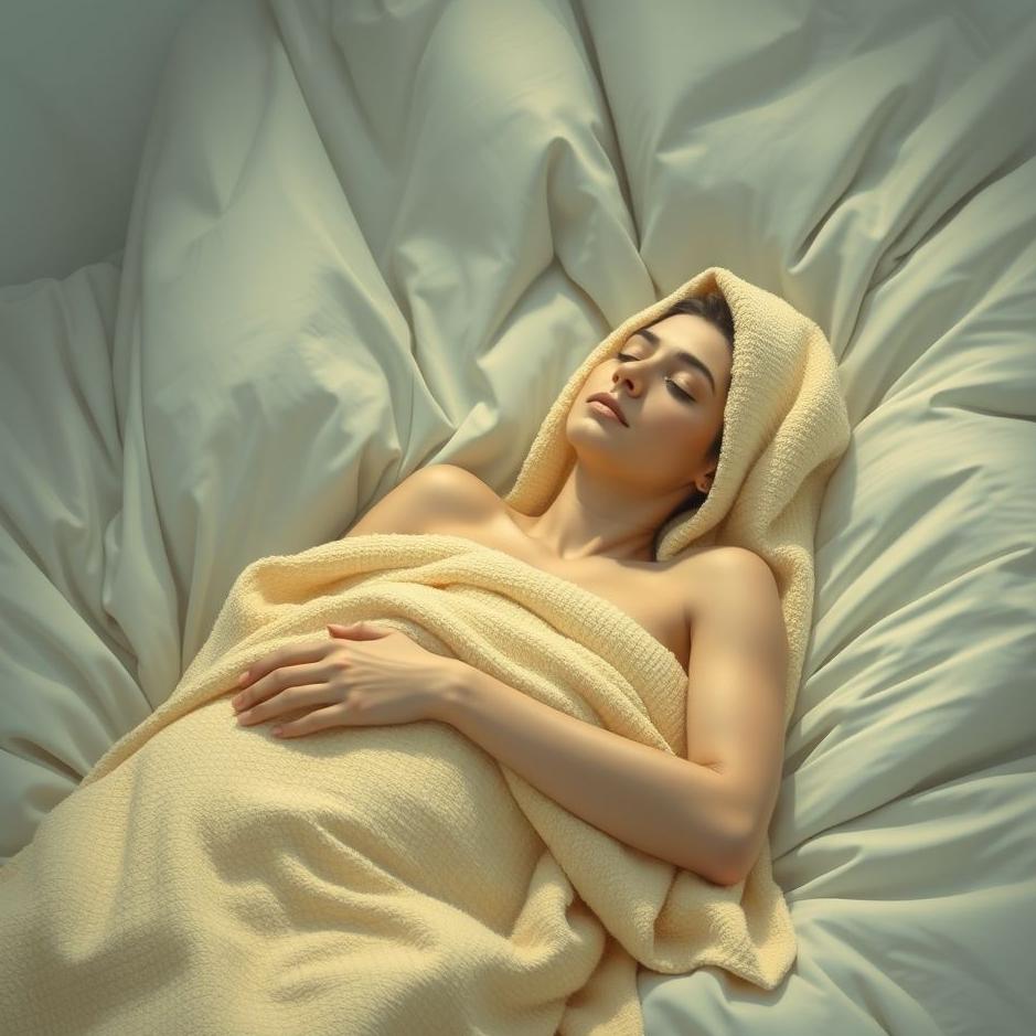 Dream : Being wrapped in a towel in a dream