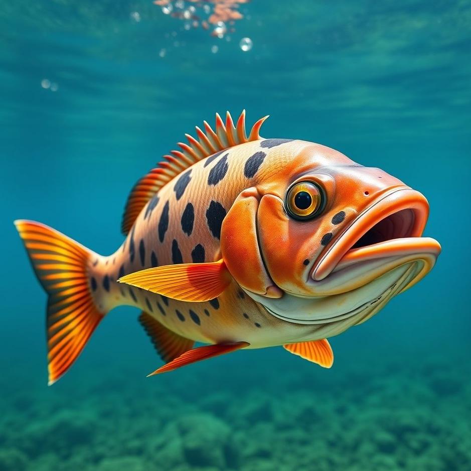 Dream : Big and colorful fish 