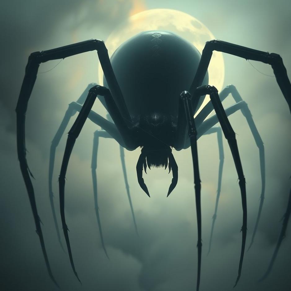 Dream : Big black spider in a dream