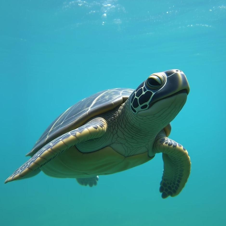 Dream : Big black turtle in a dream