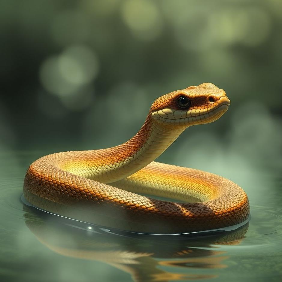 Dream : Big brown snake in a dream