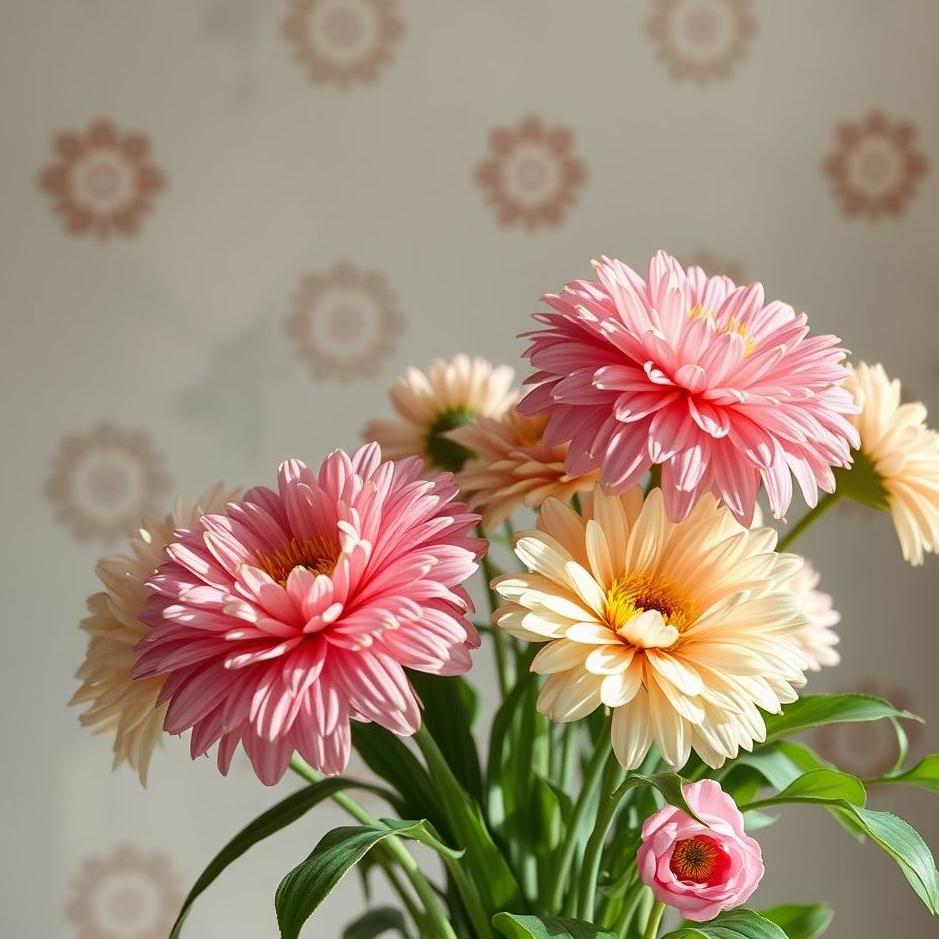 Dream : Big flowers at home in a dream