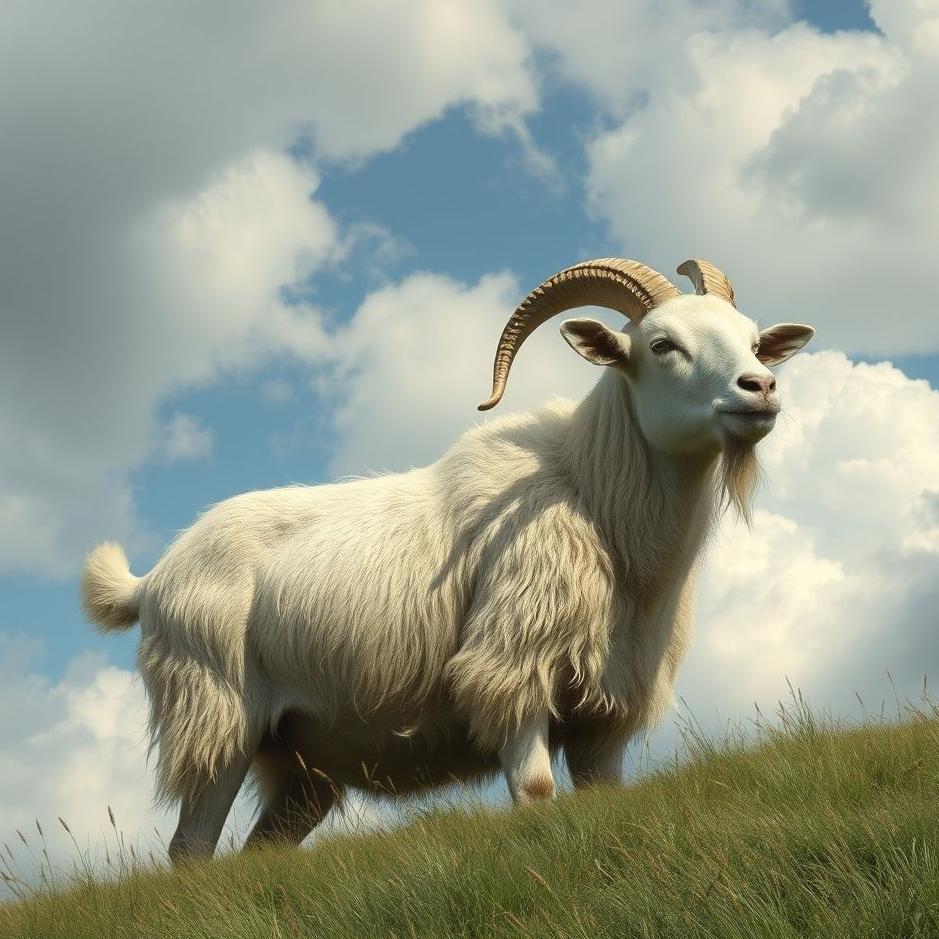 Dream : Big goat in a dream