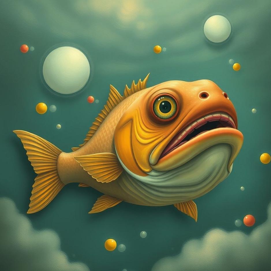Dream : Big-headed fish in a dream