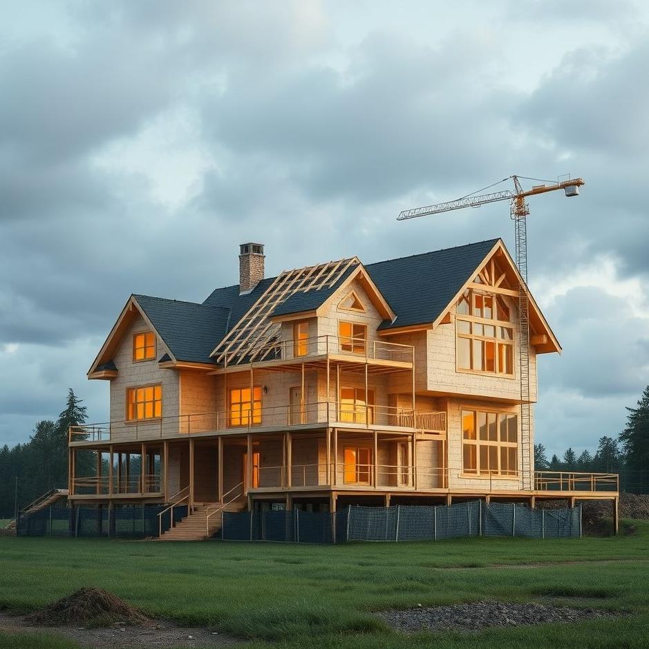 Dream : Big house under construction in a dream