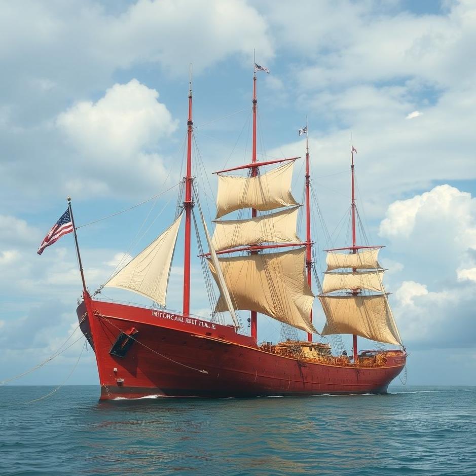 Dream : Big red ship in a dream