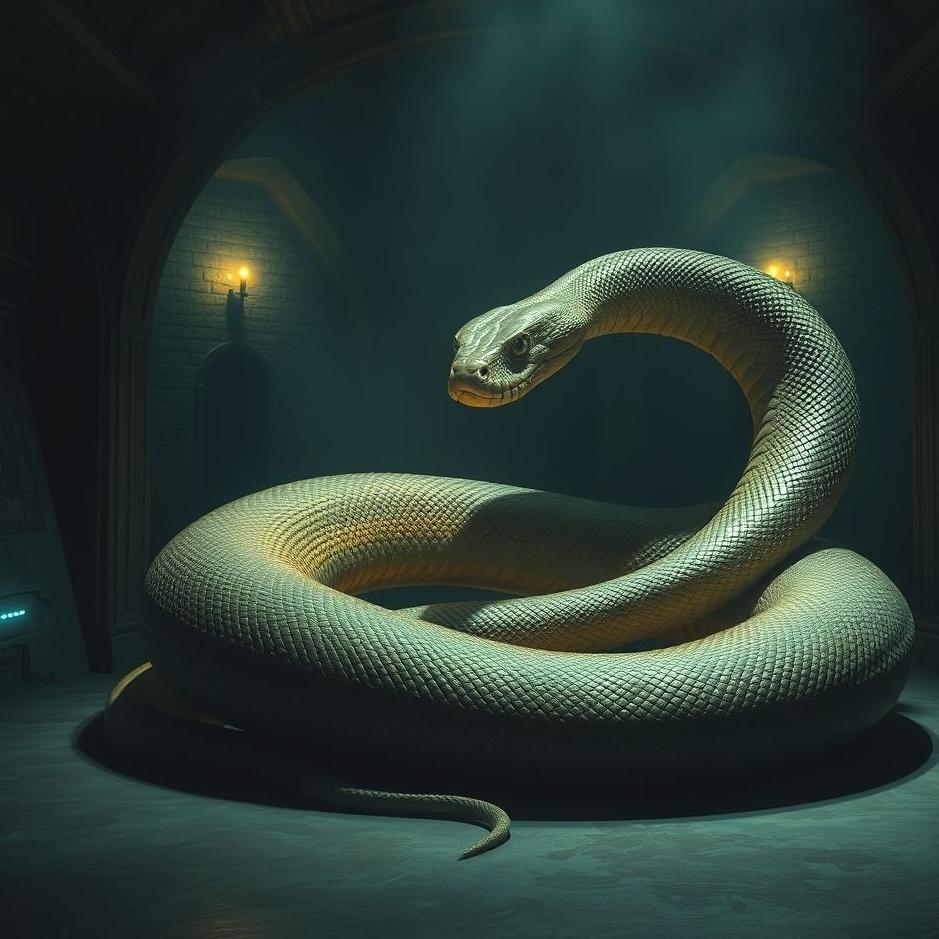 Dream : Big snake in a room in a dream