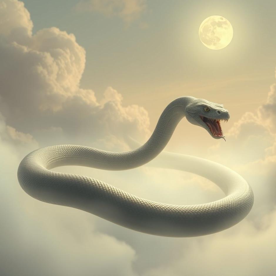Dream : Big snake running away in a dream