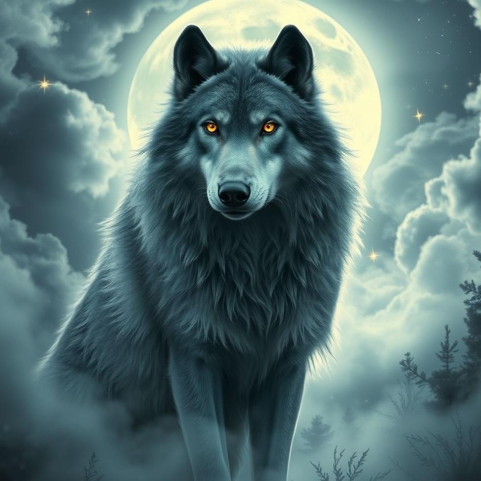 Dream : Big wolf in a dream