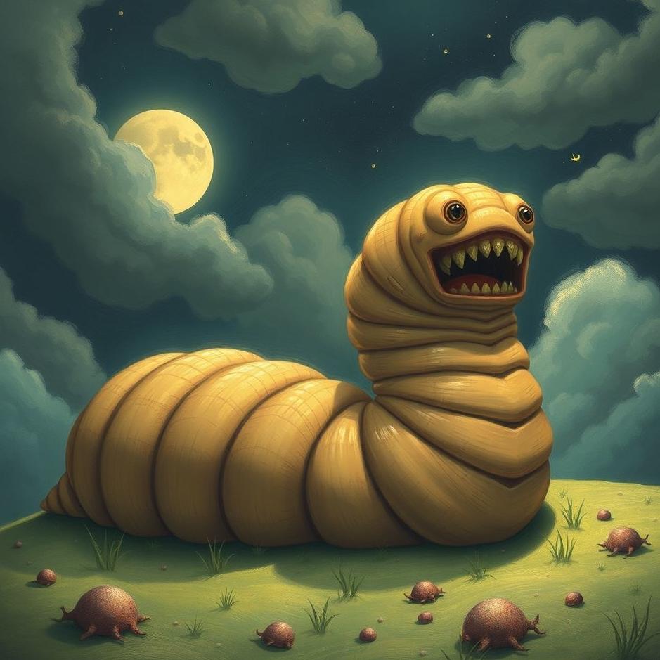 Dream : Big worm in a dream